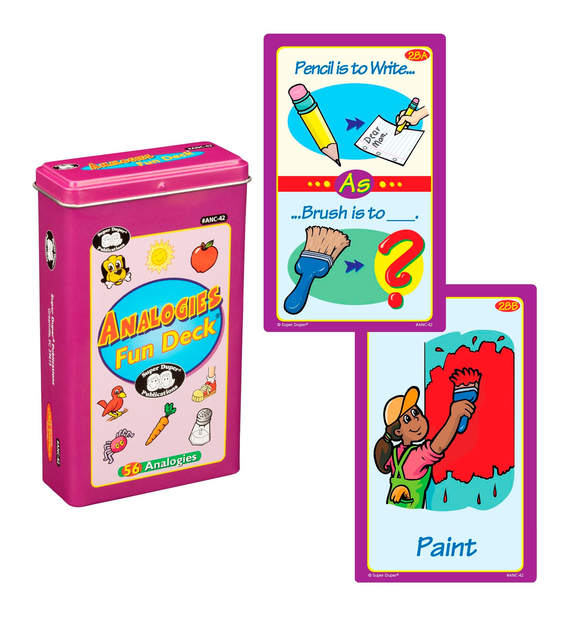 Super Duper Analogies Fun Deck, Item Number 2092676